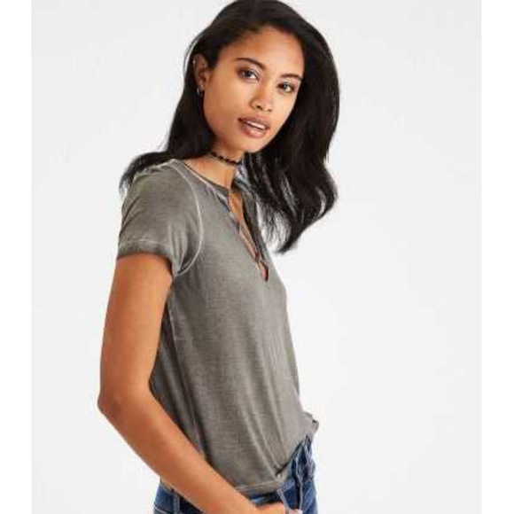 NEW American Eagle O Ring Sunburst Tee - Picture 2 of 4